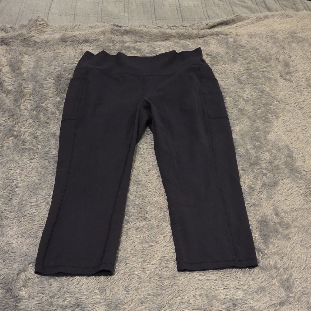 RBX Women's Black Leggings With Side Pockets Size XL!